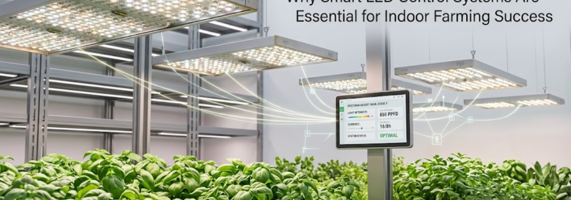 Connected Grow Lights: Why Smart LED Control Systems Are Essential for Indoor Farming Success