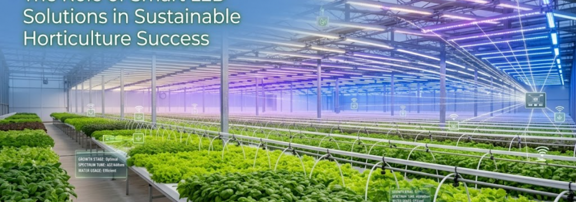 Growing More with Less: The Role of Smart LED Solutions in Sustainable Horticulture Success