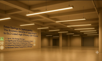 From Savings to Sustainability: The Business Benefits of Upgrading to DLC-Listed High-Efficacy LED Fixtures