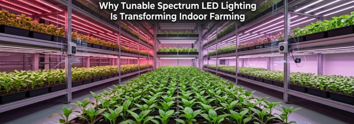 The Future of Smart Agriculture: Why Tunable Spectrum LED Lighting Is Transforming Indoor Farming