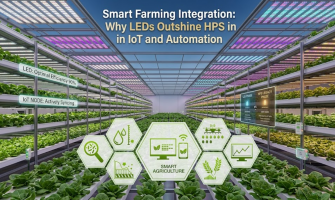 Smart Farming Integration: Why LEDs Outshine HPS in IoT and Automation