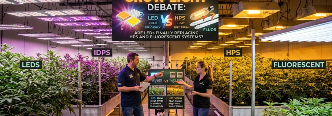 The Great Grow Light Debate: Are LEDs Finally Replacing HPS and Fluorescent Systems?