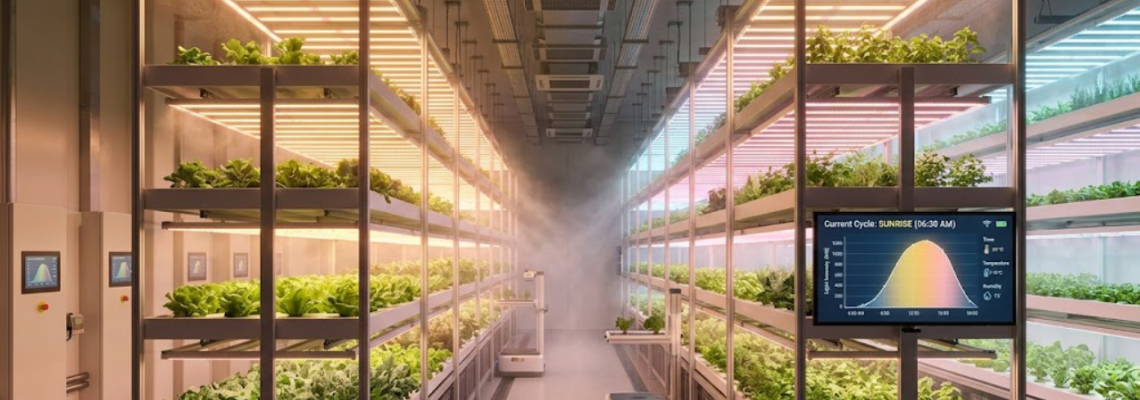 Smart Farming Starts with Light: Automating Sunrise-to-Sunset Cycles Indoors