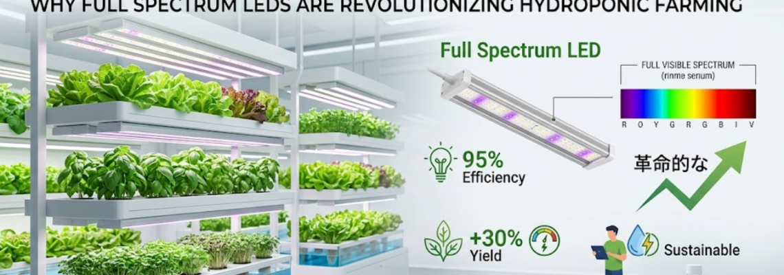 Grow Smarter: Why Full Spectrum LEDs Are Revolutionizing Hydroponic Farming