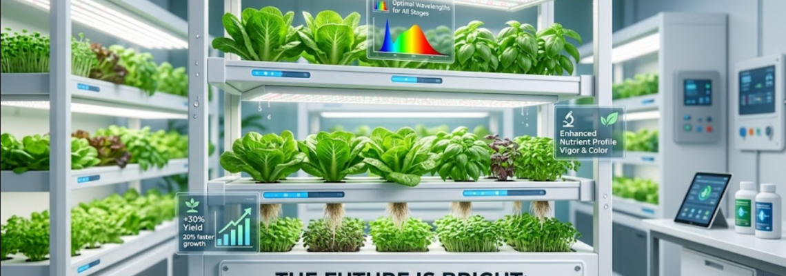 The Future Is Bright: How Full Spectrum LEDs Boost Hydroponic Crop Growth